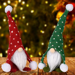 LINGKAI Knitted Christmas Gnome Plush <b>Doll</b> Pom Pom Faceless Santa Gnomes Xmas Table Ornament Home Decor - Product Image 3