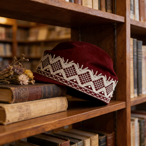 Traditional for Asinde Cap Classic Yoruba <b>Men's</b> Silk Eco-Friendly Leaf Pattern <b>Hat</b> for <b>Wedding</b> Church Event Cultural - Product Image 3