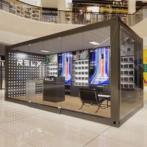Casa de diseño de lujo moderna, prefabricada, contenedor de 20 pies, tienda modular moderna, a la venta, EE. UU., California