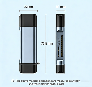 เครื่องอ่านการ์ดแบบ2-in-1 USB/Type-C 3.2อลูมิเนียมอัลลอยด์แบบออลอินวันรองรับ SD/TF คอมพิวเตอร์แท็บเล็ต - Product Image 5
