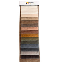 Tissu d'ameublement 100% polyester multicolore économique en microfibre velours chenille de poids moyen pour canapé