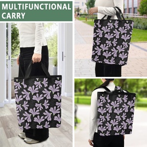 Portable Aloha Collection Hawaiian Naupaka Flower Design Customize Leakproof Insulated Food Delivery <b>Cooler</b> <b>Backpack</b> for Women - Product Image 6