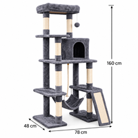 Arbre à chat multi-niveaux en sisal, type hamac, populaire en usine