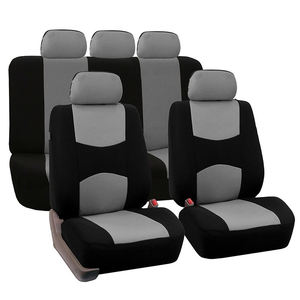 Funda Universal para Asiento de Coche de Poliéster y Cuero PU para 5 Plazas - Product Image 4
