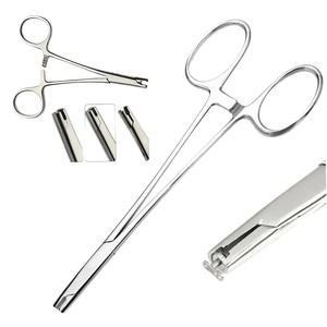 Herramientas de Perforación Corporal Manuales de Acero Inoxidable de Alta Calidad, Pinzas de Precisión para Anclajes Dérmicos con Acabado Espejo - Product Image 1