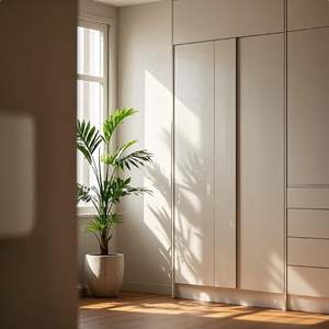 Armoire murale de chambre à coucher blanche, design d'armoire à vêtements, design d'armoire pour meubles de chambre à coucher - Product Image 3