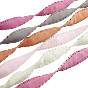 Nastro Grosgrain con Bordo Arricciato per Fiocchi per Capelli <span class=keywords><strong>e</strong></span> Artigianato, Fornitura all'Ingrosso in Tinta Unita per Fermagli per Capelli o Cappelli Decorati - Product Image 3