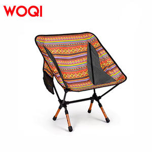 Chaise pliante de camping Woqi en alliage d'aluminium, portable, pour la pêche, le camping, en tissu Oxford, style ethnique - Product Image 3