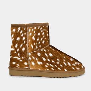 <span class=keywords><strong>Botas</strong></span> de Piel de Oveja Personalizadas para Mujer, Botines Cortos de <span class=keywords><strong>Plataforma</strong></span> con Forro de Piel de Oveja Australiana, <span class=keywords><strong>Botas</strong></span> de Nieve Cálidas para Invierno - Product Image 2