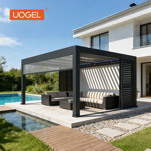 Pérgola y Gazebo Contemporáneo <span class=keywords><strong>de</strong></span> Aluminio UOGEL <span class=keywords><strong>A13</strong></span> <span class=keywords><strong>de</strong></span> 4x6m con Recubrimiento en Polvo para una Transformación Sencilla del Patio Trasero - Product Image 1