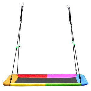 Columpio rectangular para exteriores, hamaca de tela Oxford de 150x83cm, capacidad de carga de 700 libras, equipo de juegos para niños - Product Image 3
