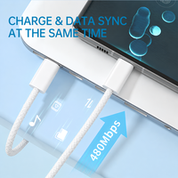 Câble de charge et de données USB-C vers USB-C de haute qualité 1M 2M 60W, câble USB-C à charge rapide pour téléphone et MacBook