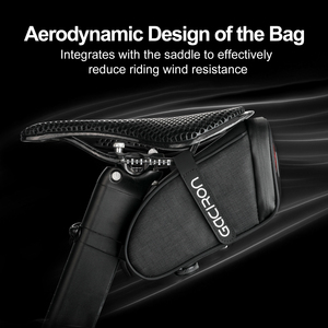 Bolsa de Sillín para Bicicleta Gaciron BIRD NEST-300(L) Aero con Luz Trasera Magnética Inteligente, Hebilla con Perilla, Impermeable IPX6, Bolsa de Almacenamiento para Asiento Trasero de Ciclismo - Product Image 6