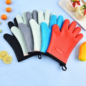 Gants de four en silicone épais de haute qualité, isolants thermiquement, résistants aux micro-ondes et aux hautes températures, compatibles lave-vaisselle, imprimés - Product Image 2