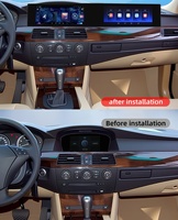 Écran tactile double 21 pouces, Android 13, navigation GPS pour voiture, lecteur radio CarPlay, mise à niveau pour BMW Série 5 E60 2004-2012, système CCC