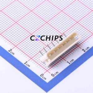 HC-5264-7AW Wire-to-Board Pin Header Bent Lead Through Hole,P=2.5mm Connector 1x7P 2.5mm Right Angle Insert Mini-SPOX (5264) - Product Image 1