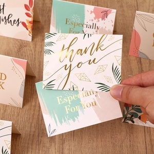 Tarjeta de agradecimiento impresa YUANG, mensaje de bendición festiva, tarjeta pequeña para después de la venta, tarjeta de felicitación de feliz cumpleaños y tarjeta de bendición en varios idiomas - Product Image 2