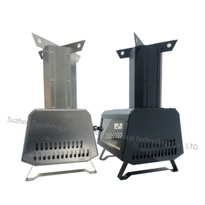 キャンピングキッチンストーブステンレススチール中庭キャンピングバーベキュー1L耐煙効率燃焼 - Product Image 5