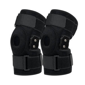 Rodillera Profesional con Placa de Acero Negra Unisex para Baloncesto, Soporte y Protección - Product Image 1