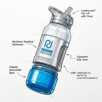 Service de conception personnalisée de bouteilles d'eau |   Modélisation 3D, Prototypage Rapide et Fabrication par Moulage par Injection