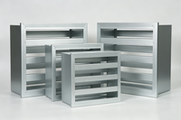 Filtre à air haute efficacité de type V à bride unique, rotatif, H13 H14, pour système de ventilation de salle blanche CVC
