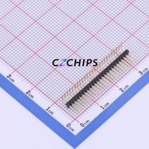 X1311WR-25J-C26D40 Pin Header Bent Lead Through Hole,P=1.27mm Connector 1x25P 1.27mm 1.27mm Pin Header - Product Image 1