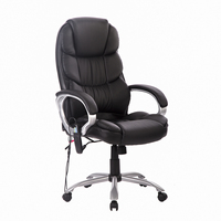 Haute qualité nouveau 6 Vibration Massage chaise de bureau ordinateur chaise de bureau en cuir PU chaise d'ordinateur