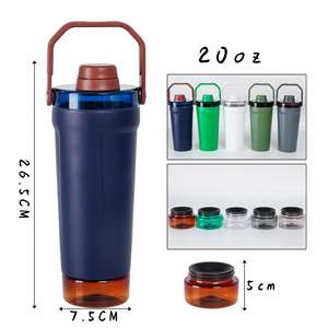 Vaso Mezclador de Acero Inoxidable Aislado y Hermético de 20 oz con Logotipo Personalizado, Libre de BPA, Doble Pared, Recubrimiento en Polvo, Botella para Batidos de Proteínas - Product Image 2