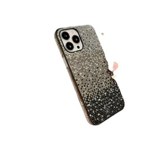 Funda para Teléfono XP701 con Brillantina Degradada <span class=keywords><strong>de</strong></span> Dos <span class=keywords><strong>Tonos</strong></span> y Diamantes <span class=keywords><strong>de</strong></span> Imitación <span class=keywords><strong>de</strong></span> Doble Cara, Compatible con iPhone 17PROMAX 16PLUS 15PRO, Nueva - Product Image 2