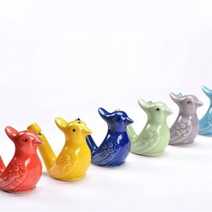 Sifflet d'oiseau en céramique artisanal, en forme d'animal, cadeau très prisé - Product Image 1