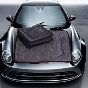 Serviette d'entretien automobile en microfibre de couleur bleue multifonctionnelle Nettoyage intérieur extérieur Roues efficaces Serviette en microfibre pour <span class=keywords><strong>pare</strong></span>-<span class=keywords><strong>brise</strong></span> - Product Image 4