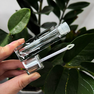 Ready to Ship Plastic 6ml <strong>Travel</strong> Mini Lip Gloss <strong>Containers</strong> Portable Square Clear Custom Lipgloss Tube With Brush in Stock - Product Image 4