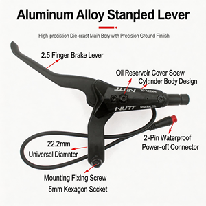 Freno de Disco Hidráulico Magnético de 4 Pistones NUTT para Scooter Eléctrico, Bicicleta Eléctrica Plegable, Bicicleta Eléctrica de Litio - Product Image 3