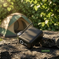 Batería Externa Portátil Mini de 10000mAh al por Mayor con Carga Rápida PD 20W, OEM, Metálica y con Pantalla LCD, Cable Integrado para Laptop