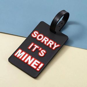 Étiquette de bagage personnalisée en PVC, étiquette de bagage personnalisée avec logo - Product Image 2