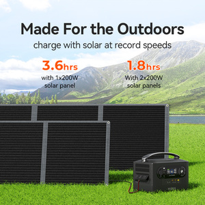 Generador Solar Portátil de 110V/220V con Batería de Iones de Litio, Fuera de la Red, 1000W/1500W/2000W/5000W, Estación de Energía Portátil - Product Image 6