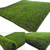Mur de fleurs vertes en mousse artificielle, panneaux muraux