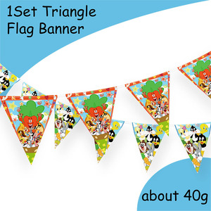 Décorations de fête d'anniversaire sur le thème des Looney Tunes, gobelets en papier, assiettes, pailles, fournitures pour fête d'anniversaire d'enfants, baby shower - Product Image 6