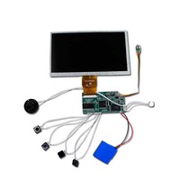 Module vidéo LCD 4,3/5/7 pouces, carte PCB de lecture vidéo, haut-parleur, commande par bouton-poussoir, composant OEM, intégration de boîte cadeau vidéo