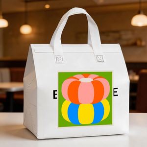 Custom Disposable Non Woven Food Takeaway Cold Hot Drink Coffee Packaging Pack Thermal Restaurant Take Away Bag for Cup Delivery - Product Image 1