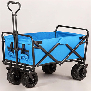 <span class=keywords><strong>Chariot</strong></span> de plage de camping pliable à quatre roues OEM Chariots à sable à grandes roues/Chariots de plage pliables pour chariots à main - Product Image 1