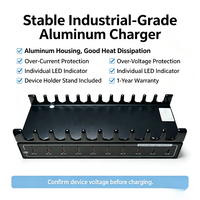 Station de charge rapide multi-ports Type-C 10-en-1 200W USB C PD PPS 30W/45W PD pour ordinateur portable, téléphones
