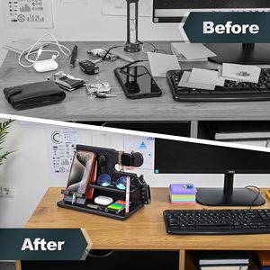 Stasiun Dok telepon kayu, Meja Pria, Organizer dudukan kunci, dompet jam tangan berdiri, hadiah ulang tahun ide untuk suami - Product Image 5