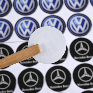 Promotion Car Stickers <b>PVC</b> Customizable 21cm X 28cm Waterproof Oil Proof Scratch Resistant Adhesive Crystal Epoxy - Product Image 2