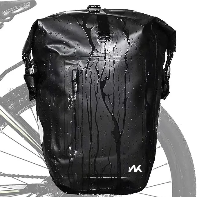 Struttura a pressione composita borsa laterale per bici 3 in 1 borsa portapacchi posteriore per bicicletta per Laptop impermeabile da 25 litri