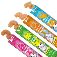 Friandises pour chats anglaises en gros, commerce extérieur, friandises pour chats, nourriture humide, friandises pour animaux de compagnie, bandes nutritionnelles, origine Shandong, modèle 03, boîte entière
