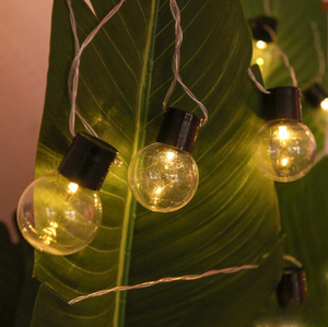 Năng lượng mặt trời ngoài trời không thấm nước G50 opalescent bóng đèn trong suốt bóng đèn chuỗi vườn trang trí chiếu sáng LED năng lượng mặt trời đèn chuỗi - Product Image 2