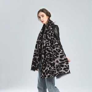 Luxury Leopard Soft Milk Velvet Scarf 180x90cm Women Winter Fashion Wrap Shawl Wholesale - Product Image 1