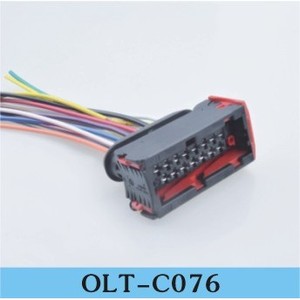Conector Automotriz Macho de 2 Posiciones Olt C060, Enchufe Recto de Plástico Negro para Cableado de Automóviles - Product Image 2
