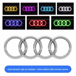 Pour <span class=keywords><strong>Audi</strong></span> 273 285, éclairage LED RGB dynamique pour <span class=keywords><strong>logo</strong></span> avant, lumières LED ambiantes automatiques arc-en-ciel - Product Image 3